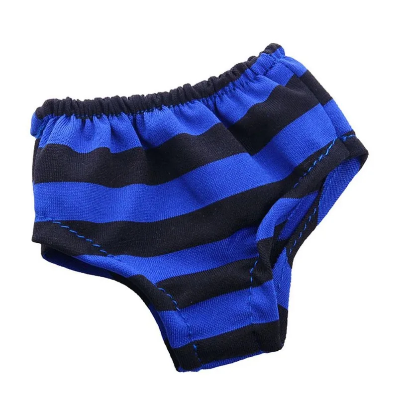 Cuecas De Roupa Interior Às Riscas Para Bonecas 18'' Escuras