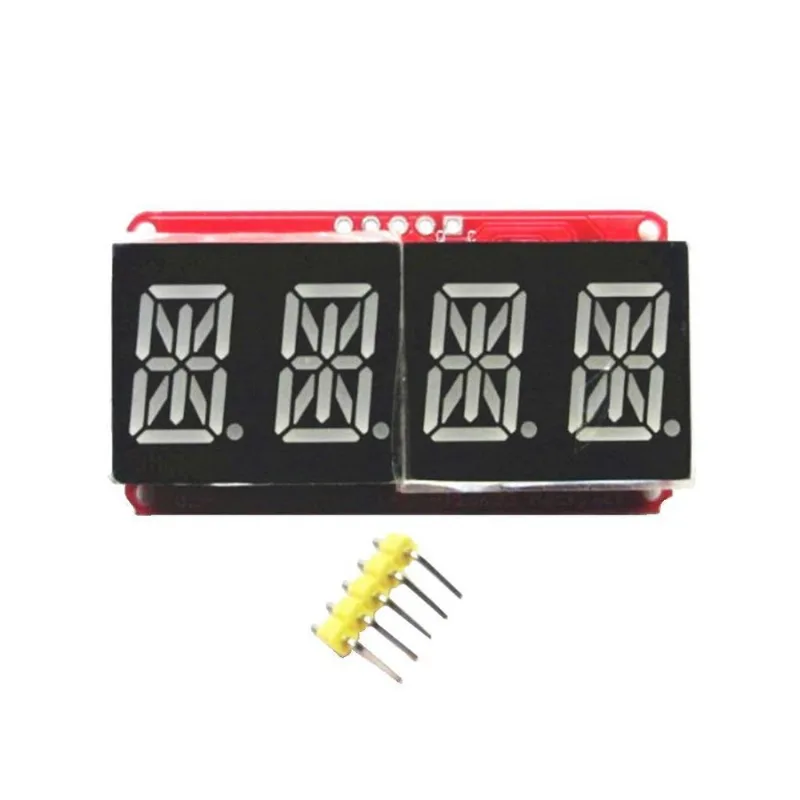 Módulo De Exibição De Led De Tubo Digital Vermelho De 4 Bits De 0,54polegadas I2c Para
