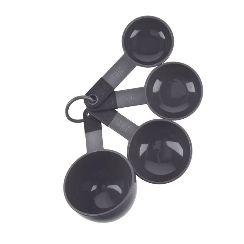 Conjunto 4 Copos de Medidas KitchenAid Preto KES058OHA8W