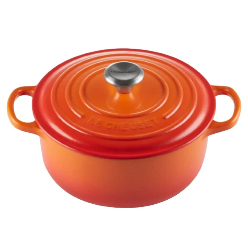 PANELA LE CREUSET REDONDA SIGNATURE 14CM LARANJA 21177140902430 - Le creuset