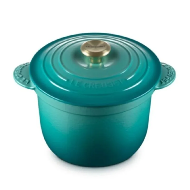 PANELA DE ARROZ LE CREUSET EVERY 18CM SEM TAMPA INTERNA EM FERRO FUNDIDO BLEU RIVIERA 21110180990449 - Le creuset