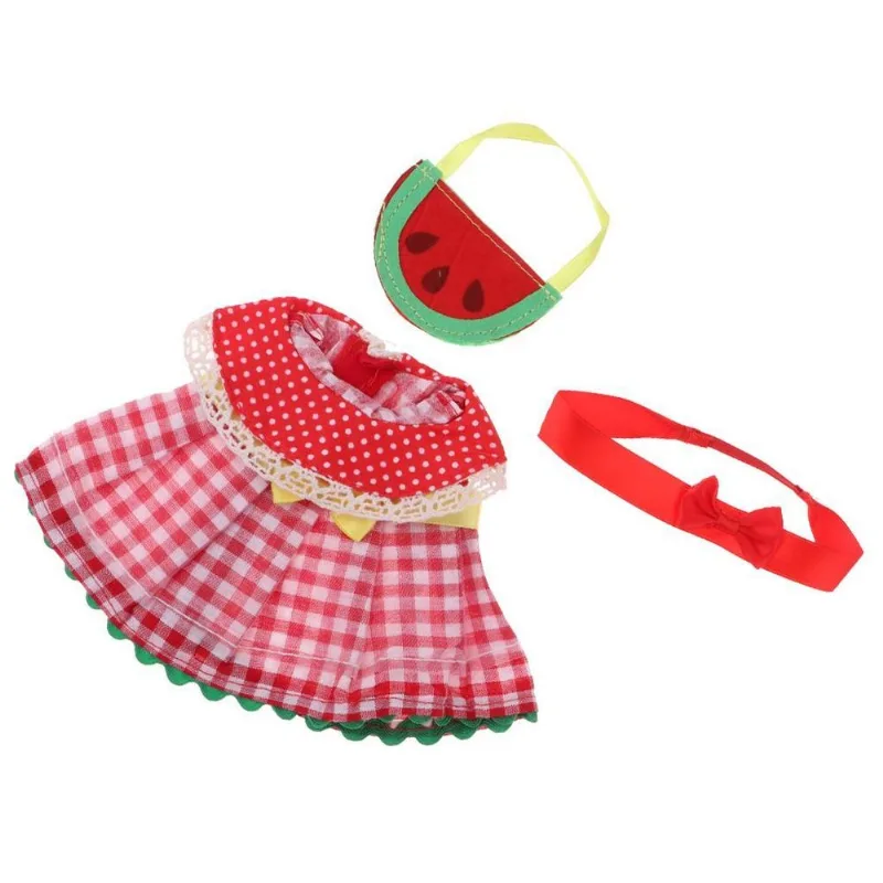 Roupas De Boneca Saia Accs Com Faixa De Cabelo E Mini Bolsa Para 25cm
