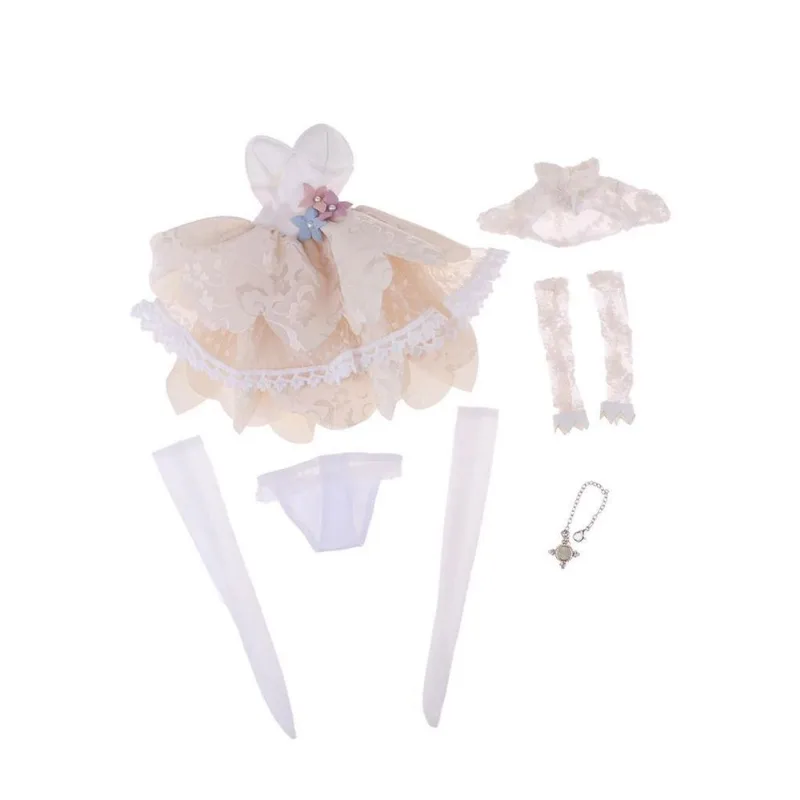 Conjunto De Vestido De Renda Princes Para Bonecas Femininas 1/4 Bjd