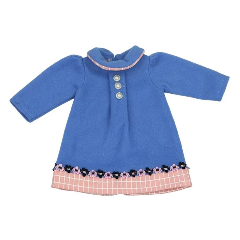Boneca Adorável Vestido De Inverno Para Acessórios De Desgaste De 18 Polegadas Azul