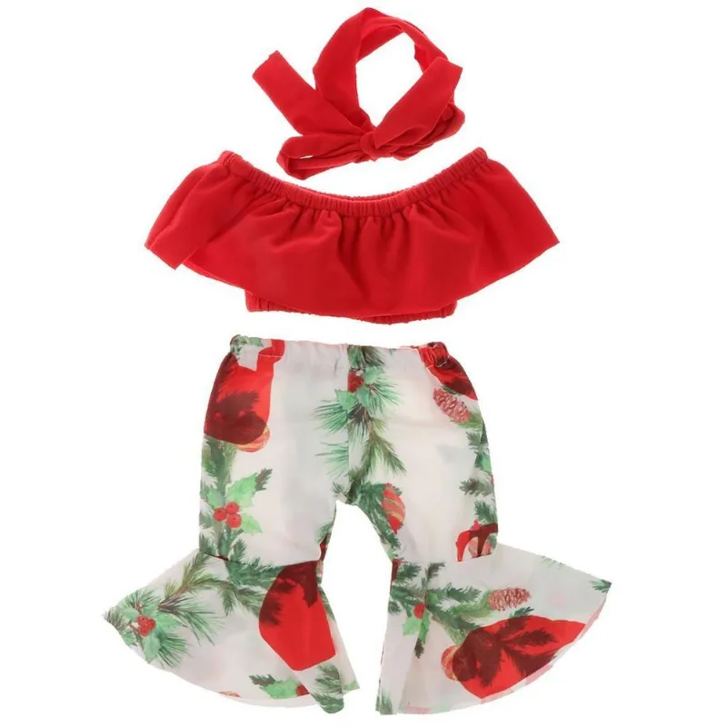 Roupas Casuais De Boneca De 18 Polegadas Para Tops De Tubo E Calças De Flares Para Boneca