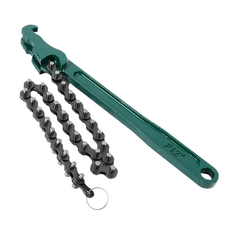 Remoção Da Chave Inglesa Do Filtro De Óleo Ajustável Do Tipo Corrente De 12 "