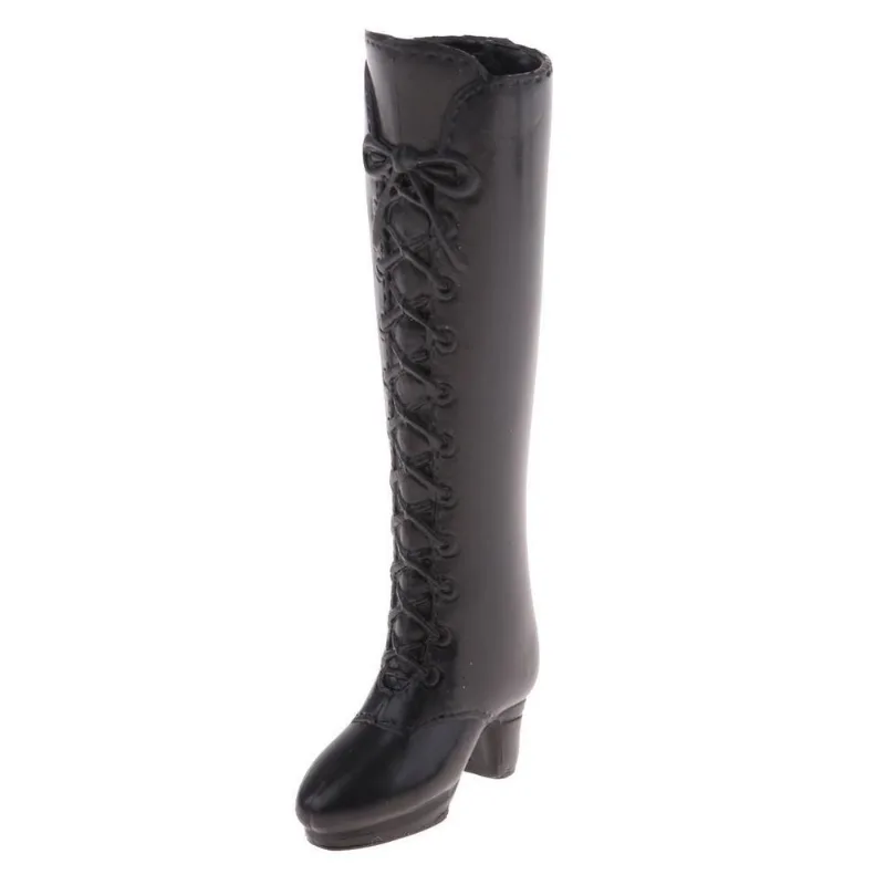 Boneca Escala 1/6 Botas De Plástico Preto Rainshoes Roupas Para