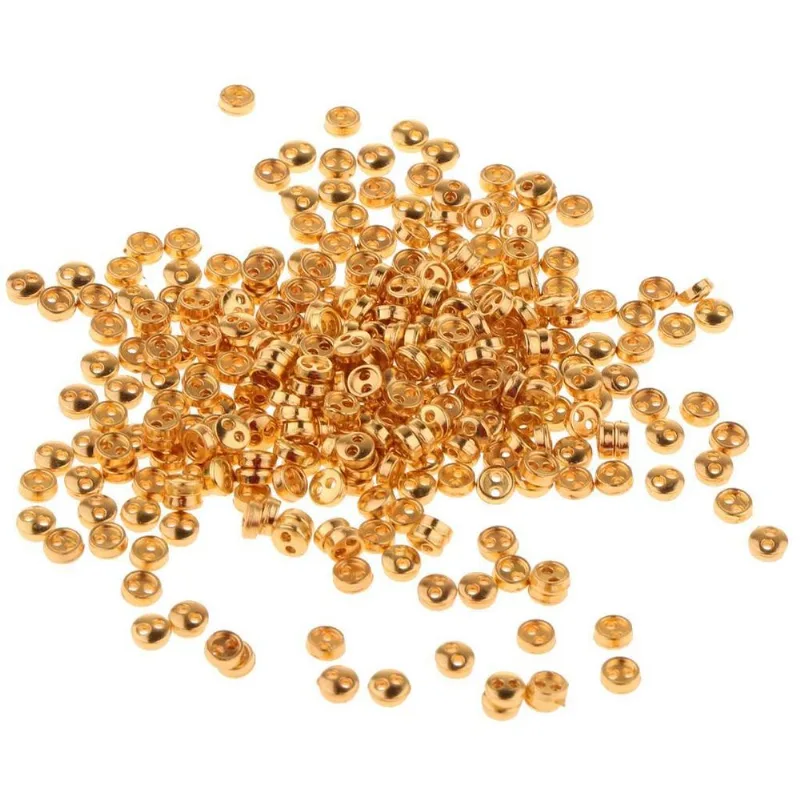 300 Pçs/conjunto Mini Botões Minúsculos De Metal Para Roupas De Boneca Diy Accs