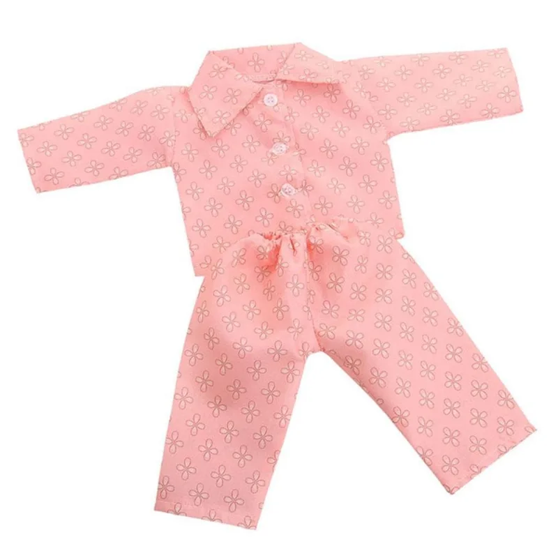 Roupas De Pijama De Inverno De Boneca Para Vestido De Boneca Americano De 18 Polegadas