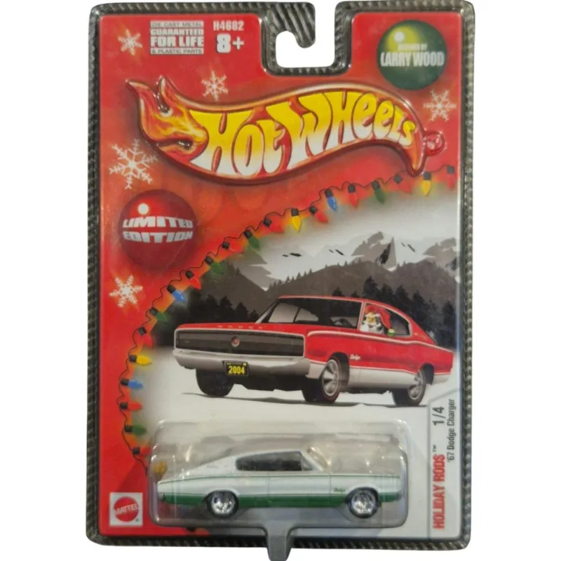 Hot Wheels Collectors Premium Holiday Rods 67 Dodge Charger Edição Limitada (Natal) Lary Wood Designer - Escala 1:64 Ori