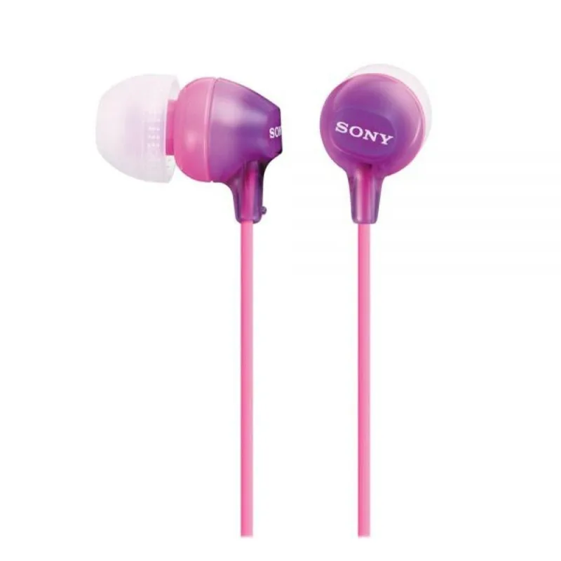 Fone De Ouvido Sony Mdr-ex15lp Sem Microfone Conector 3.5mm P2 Roxo - Sony