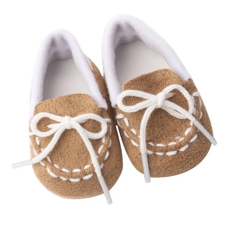 Boneca Americana De 18 Polegadas Com Cadarço Mini Flat Shoes Vestir