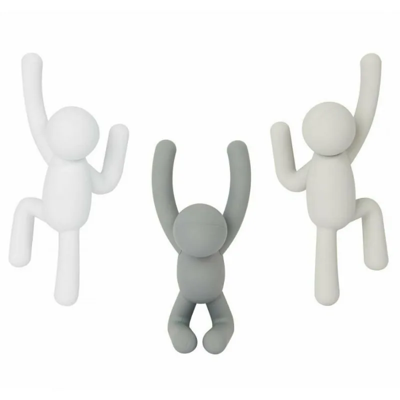 Conjunto Gancho Cabideiros De Parede 3 Peças Sortidos- Umbra