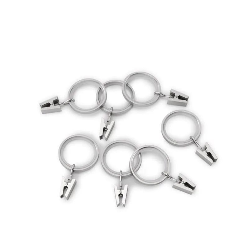 Clip Ring Umbra Cappa Em Níquel Prateado (pacote Com 6)