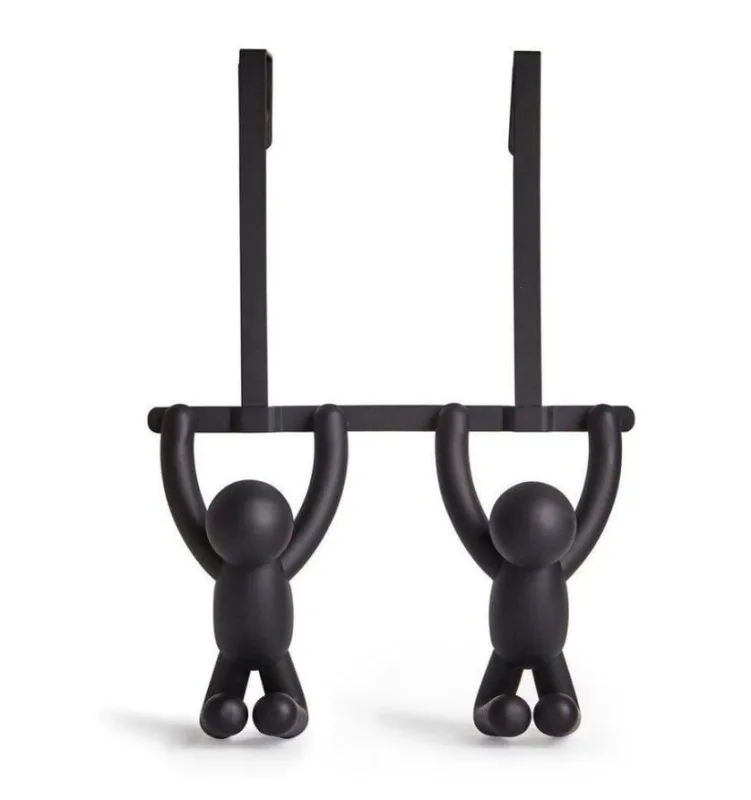 Cabideiro De Porta Buddy Preto - Umbra - Umbra