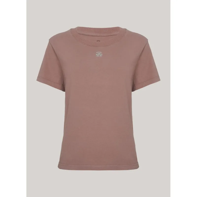 Camiseta Justa Basic Key Taupe John John Feminina PP