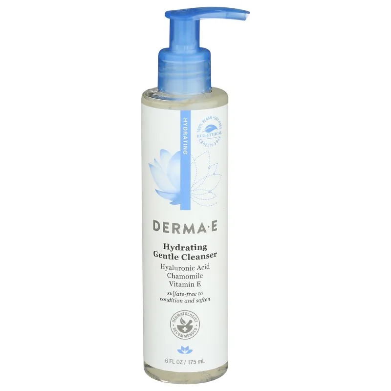 Limpador Facial Derma E Hydrating Gentle Para Todos Os Tipos De Pele