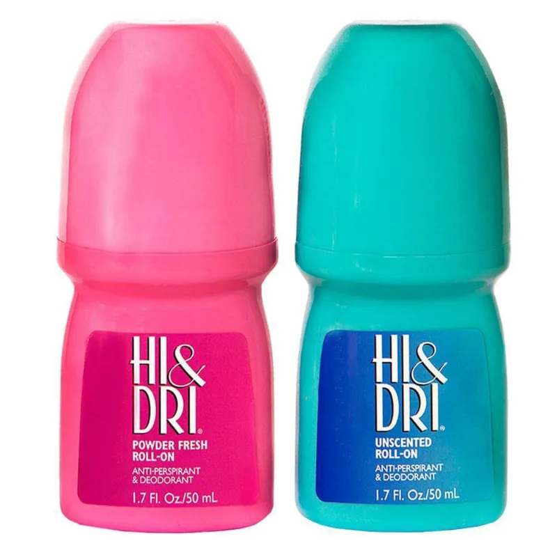 Desodorante Hi & Dri Kit 2 = 1 Unscented + 1 Powder Fresh