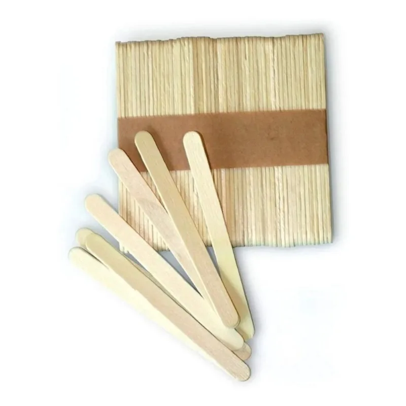 Paletes de madeira Ice Cream Stick, 50 peças para artesanato diy