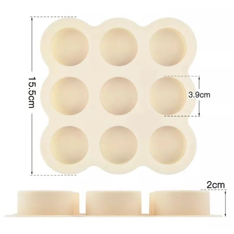 Molde de bolo Simple Perfect Mini Alfajores de silicone com 9 cavidades - Não Disponível