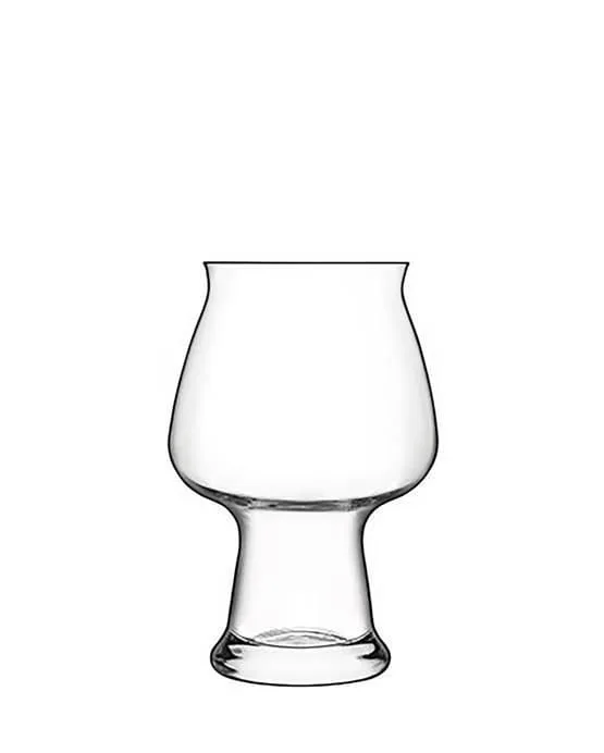 Jogo De 2 Copos Cerveja Birrateque Cristal Luigi Bormioli - Não Informado