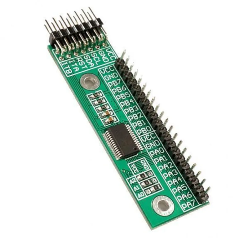 2xmcp23017 Placa De Pino Do Módulo De Extensão De E/s De 16 Bits De Interface Iic