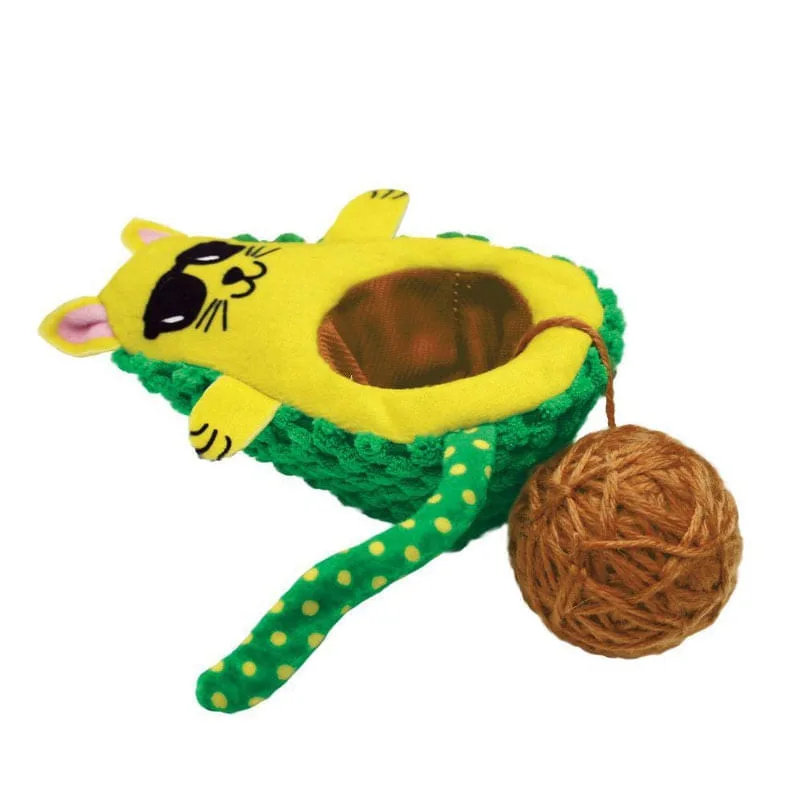 Brinquedo Kong Wrangler Abacate Para Gatos - Não Informado
