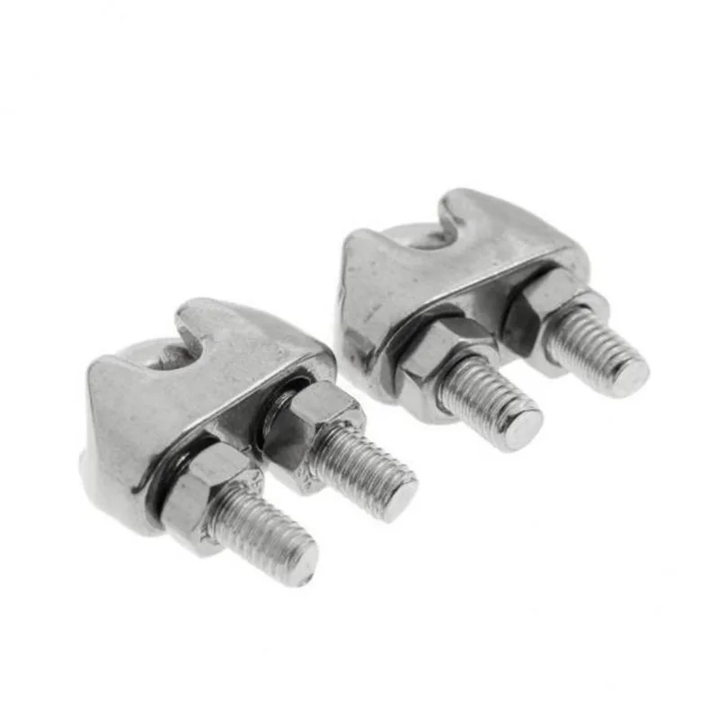 4xapertos De Cabo De Fixação De Corda Para Serviço Pesado Parafusos Em U De Fio De Metal De Aço