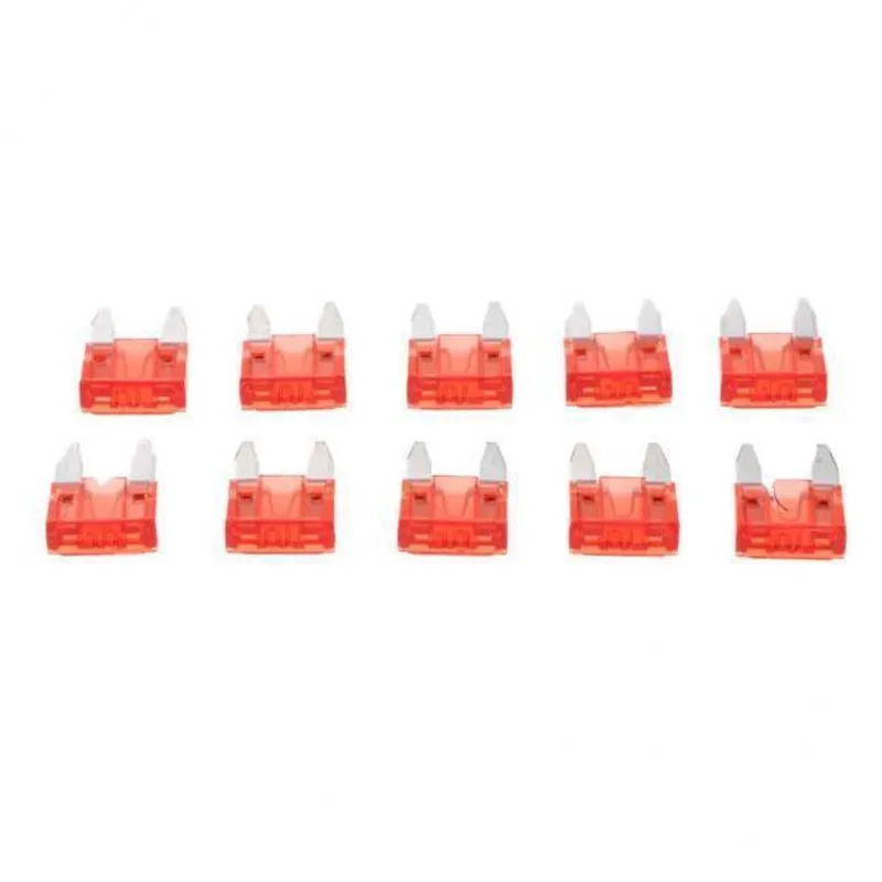 Kit De Sortimento De Fusíveis De Lâmina 7x10 Peças Mini10a Para Carro Automático