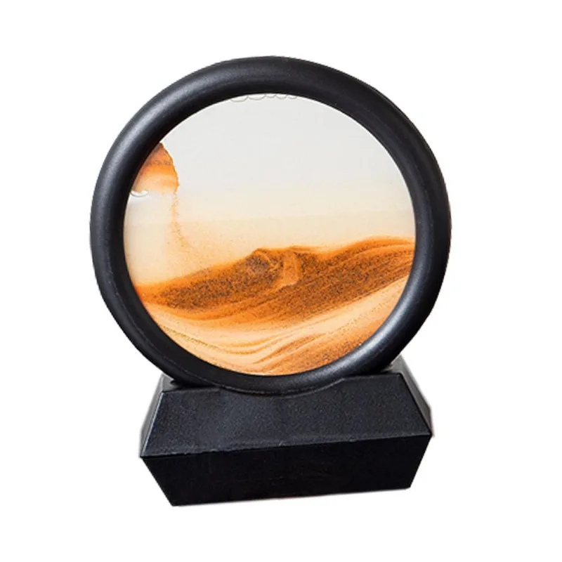 Ampulheta De Decoração De Ornamento De Arte De Areia Em Movimento Para Casa