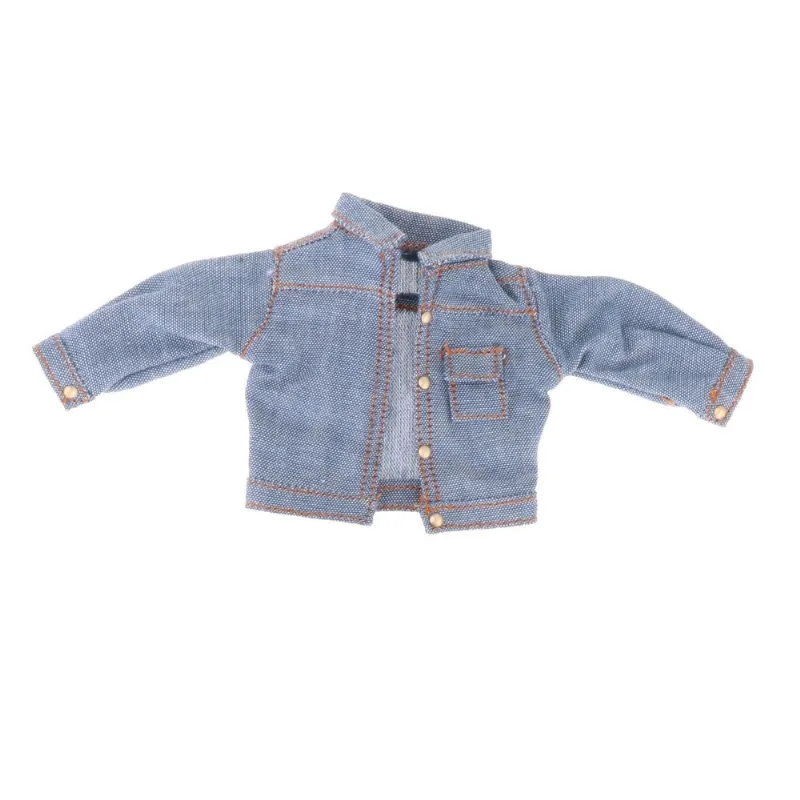 Moda 1/12 Jaqueta Jeans Roupas De Boneca Artesanal Para 6"