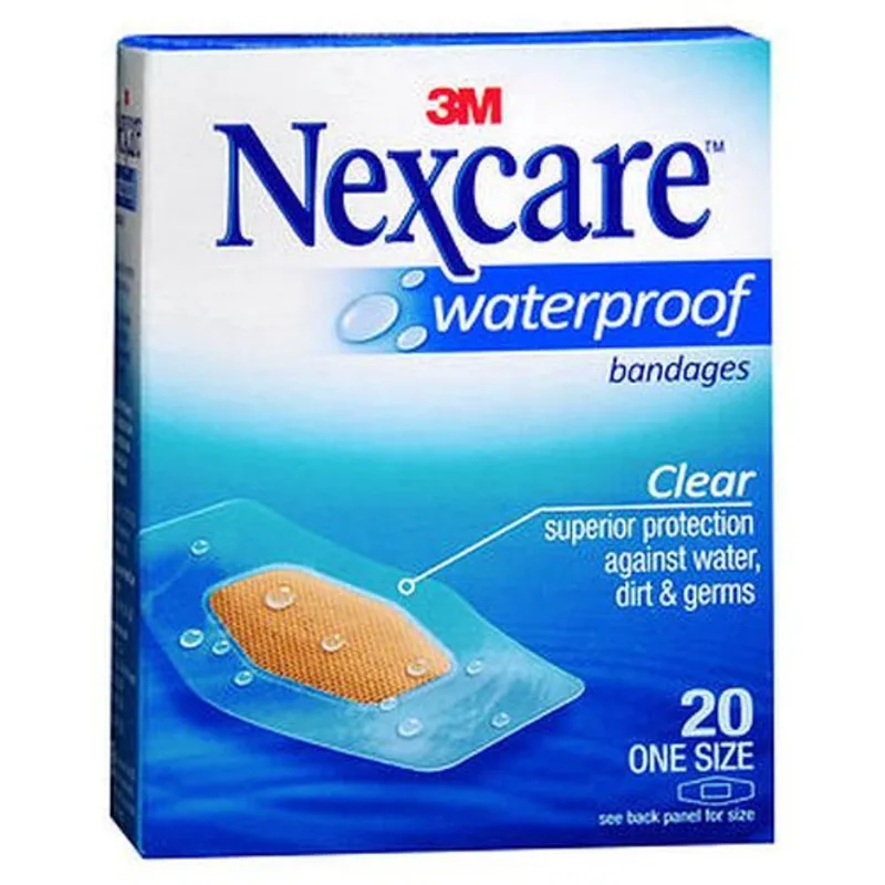 Bandagens Transparentes À Prova D'água Nexcare Tamanho Único 20 Cada Da Nexcare (pacote Com 2)