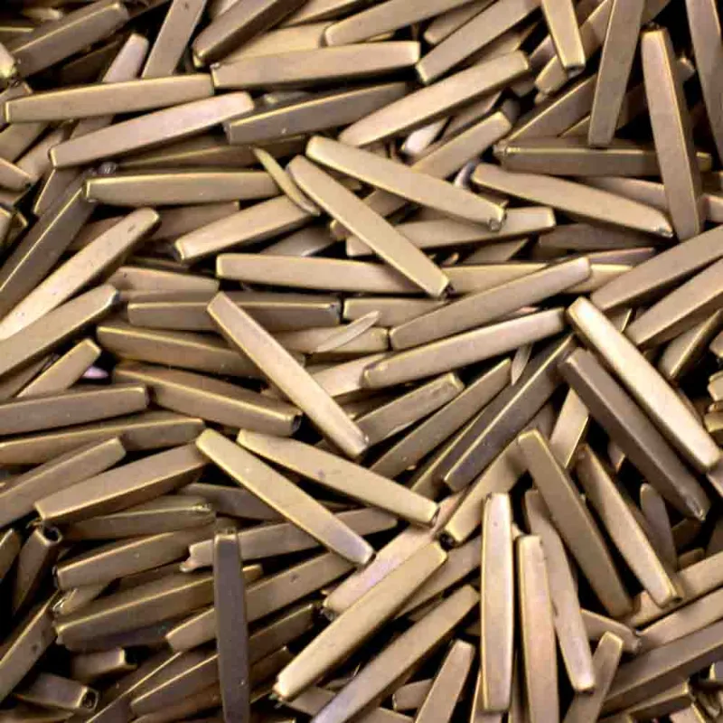 Palito Liso Passante 21X04mm Em Abs Com 500Gr 075 - Ouro Velho