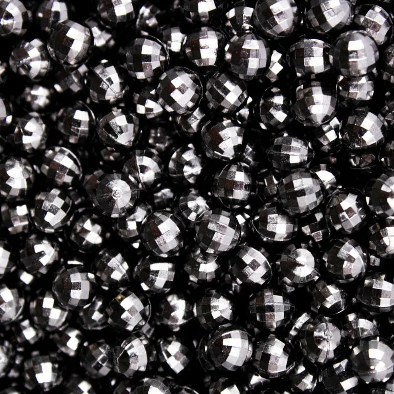Bola Sextavada Sem Furo 06Mm Em Abs Com 500Gr Grafite