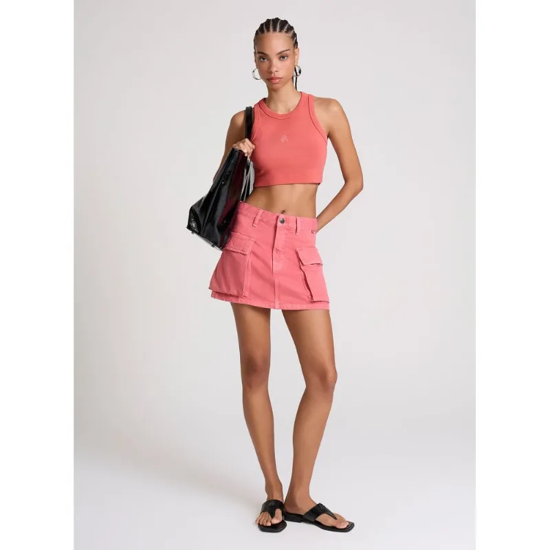 Shorts Saia Evasê Cargo Pink John John Feminino 44