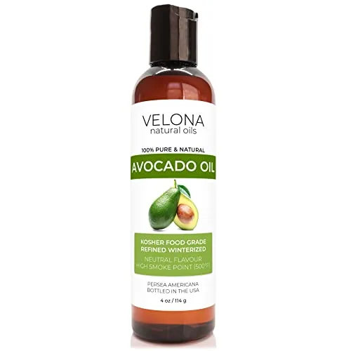 Velona Óleo De Abacate 4 Oz Transportador 100% Puro E Natural Oi - Não Informado