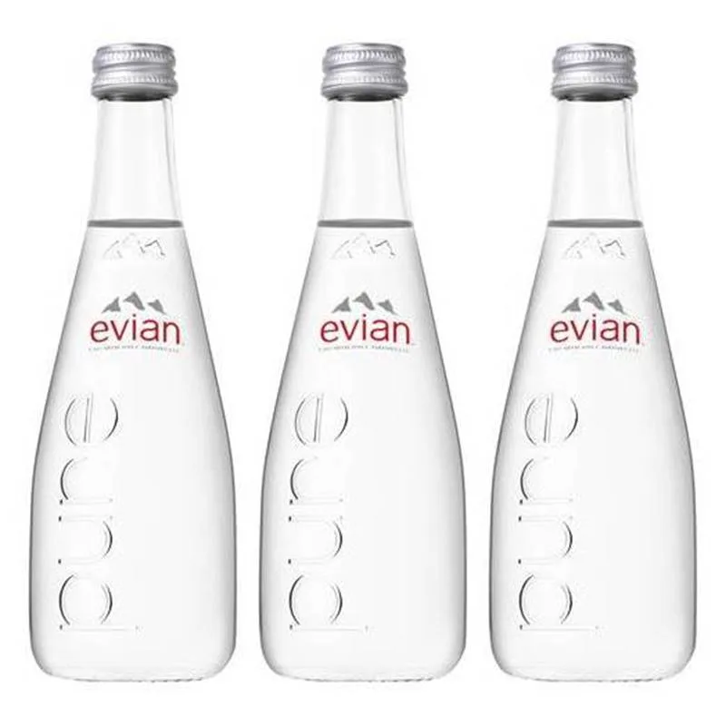 Água Mineral Evian Sem Gás 330ml 03 Unidades - Não Informado