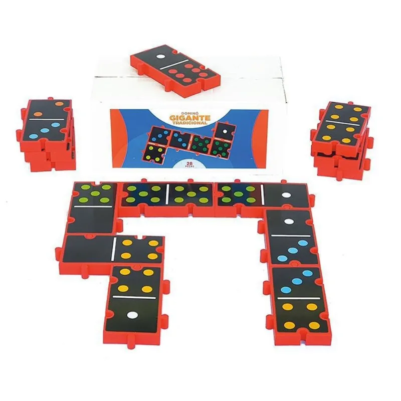 Jogo Dominó Gigante Tradicional De Encaixe Educativo