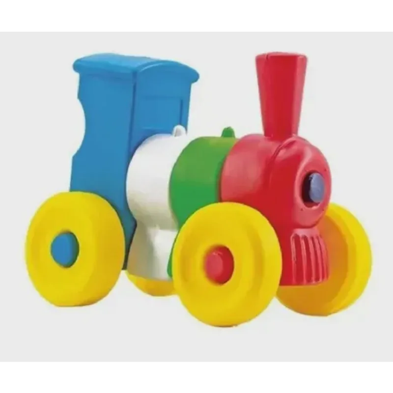 Brinquedo De Montar Encaixar Trenzinho 9 Pçs - Maxi Toys