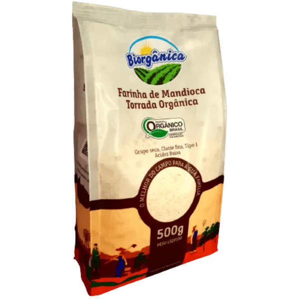 Farinha De Mandioca Torrada Orgânica Biorgânica 500g - Não Informado