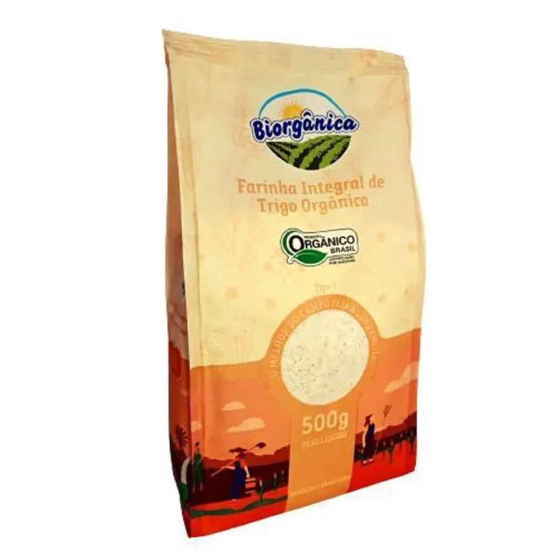 Farinha De Trigo Integral Orgânica Biorgânica 500G