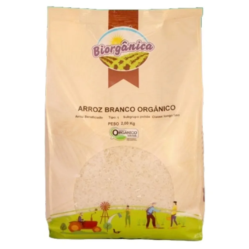 Arroz Agulhinha Branco Orgânico Biorgânica 2kg