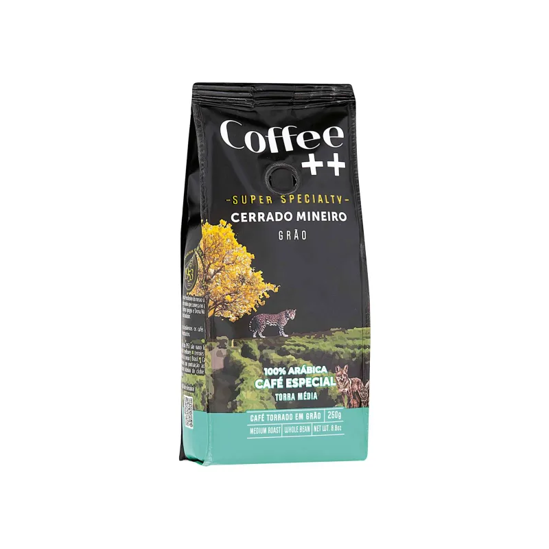 Café Torrado em Grãos Cerrado Mineiro Coffee++ 250g - Coffee++