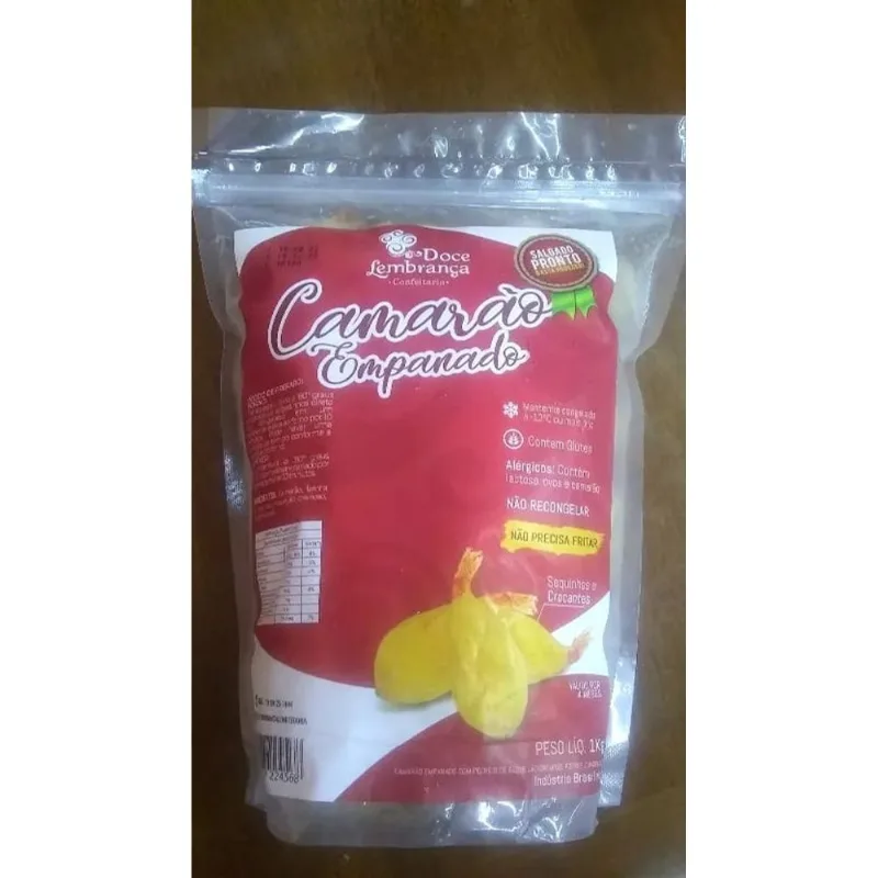 Camarão Empanado Congelado Doce Lembrança Pacote 1kg