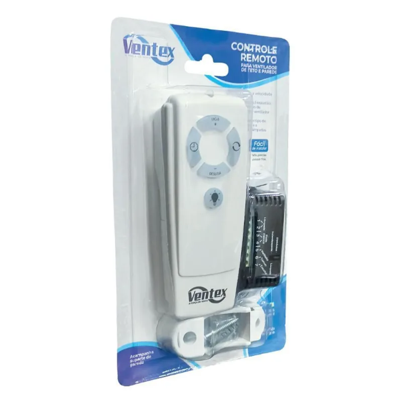 Controle Infravermelho Para Ventilador De Teto Branco Ventex