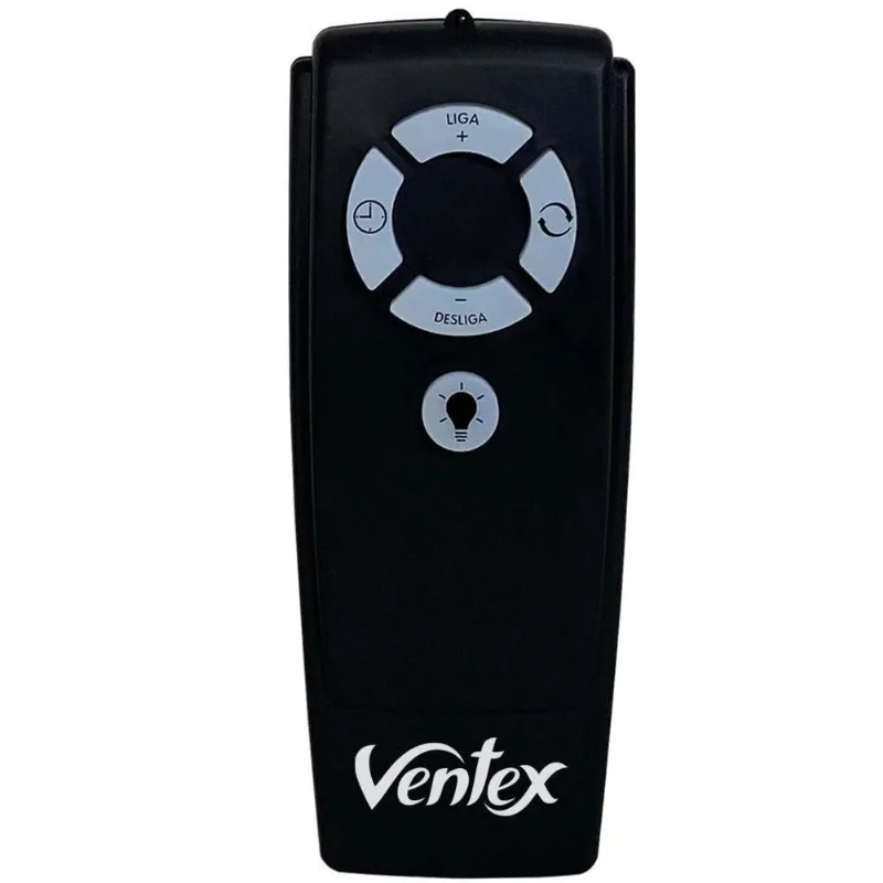 Controle Infravermelho Para Ventilador De Teto Preto Ventex