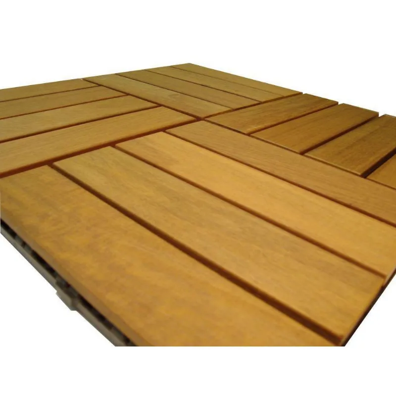 Deck Madeira Ipê Modular Base Plastica Kit 8 Unid. 29 X 29cm