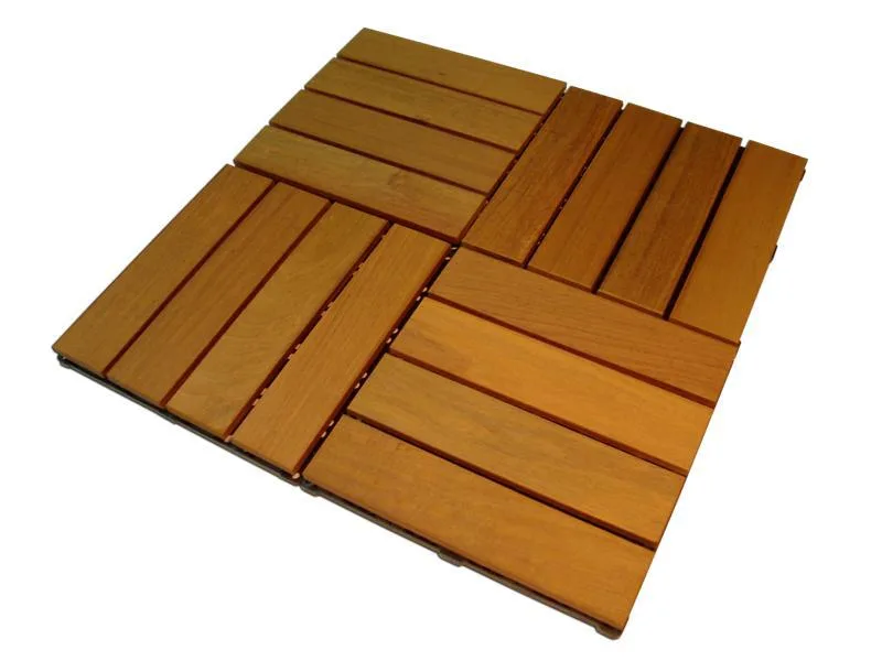 Deck Madeira Ipê Modular Base Plastica Kit 9 Unid. 29 X 29cm