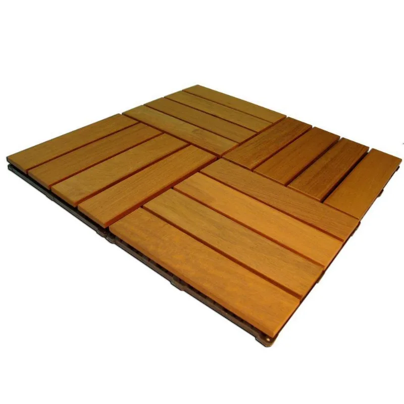 Deck Madeira Ipê Modular Base Plastica Novopiso 29cm X 29cm