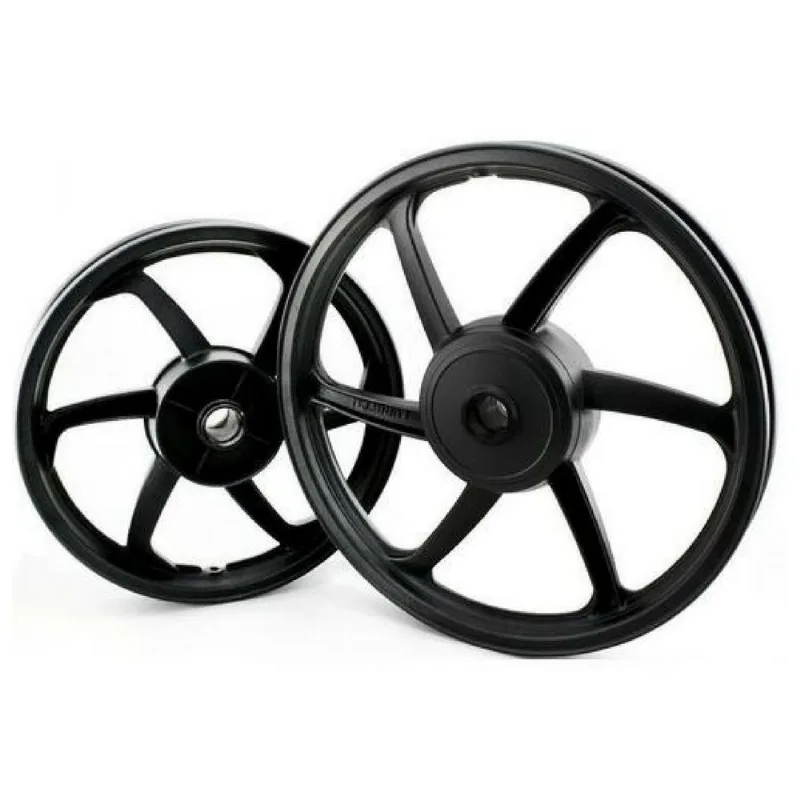 Rodas De Liga Leve 6 Palitos Honda Biz 125 Bis 14/17 Preto
